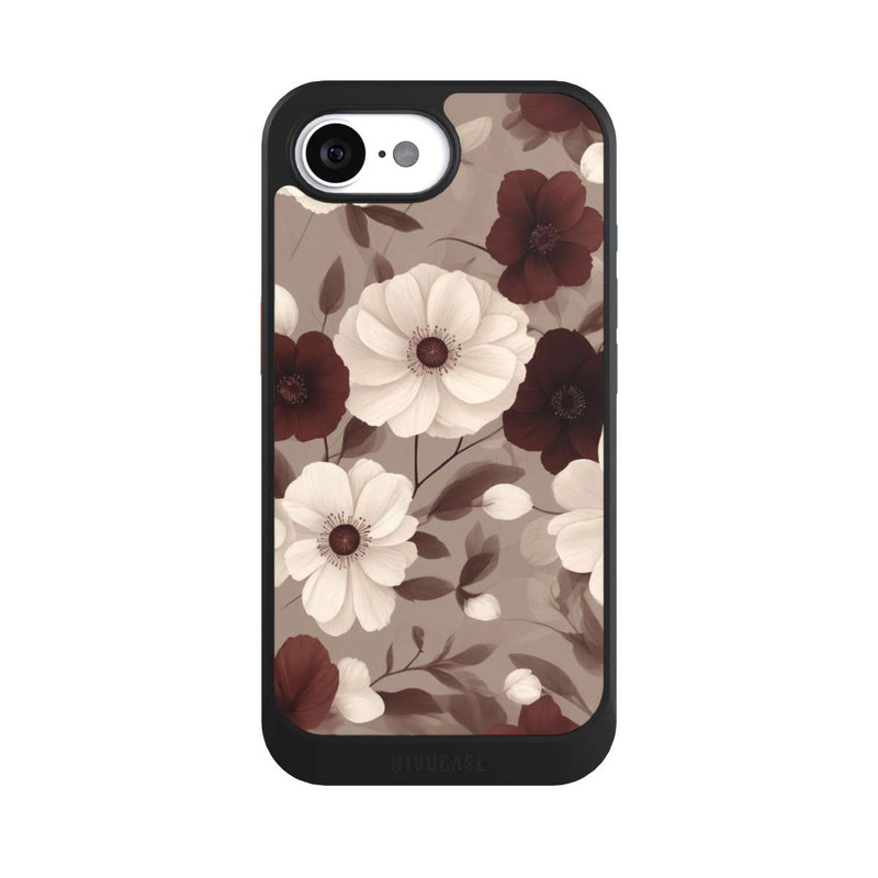 17 e NIVOcore Negative Flower Bordeaux White with AI