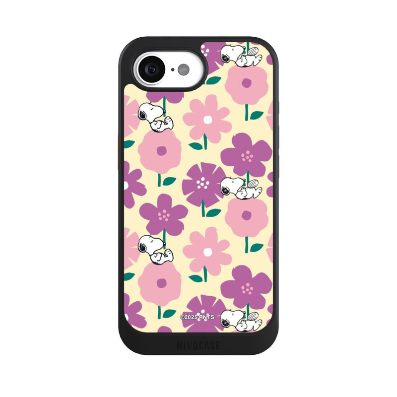iPhone 17e NIVOcore Peanuts Flower Pattern Yellow