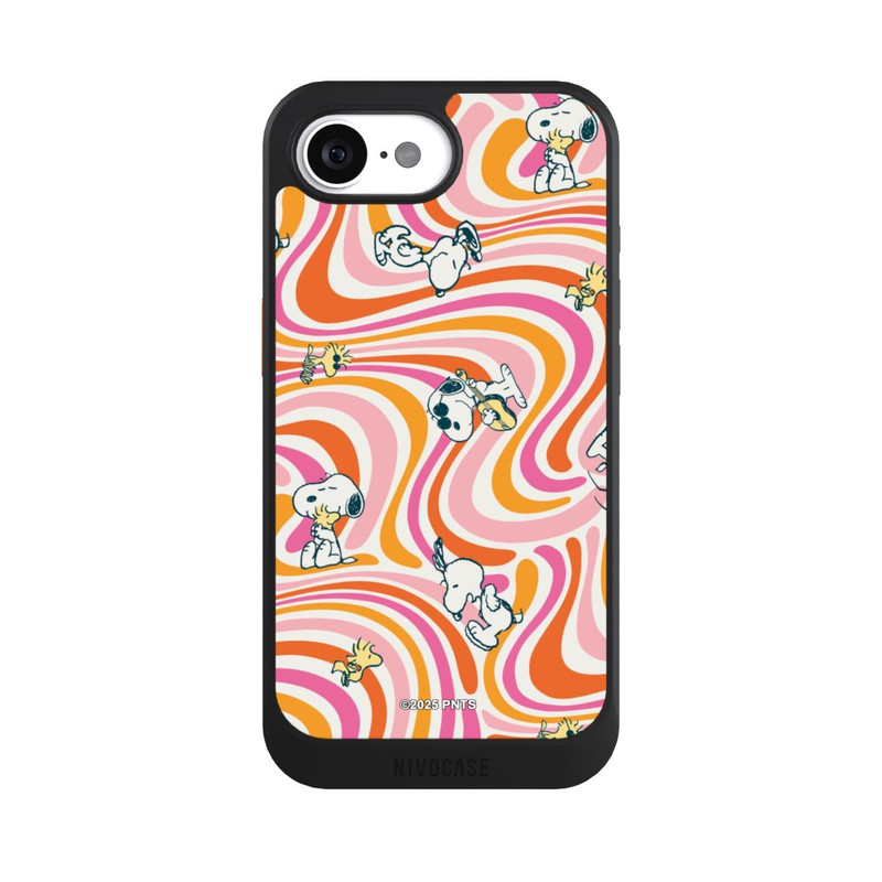 iPhone 17e NIVOcore Peanuts Hippie Pattern Orange
