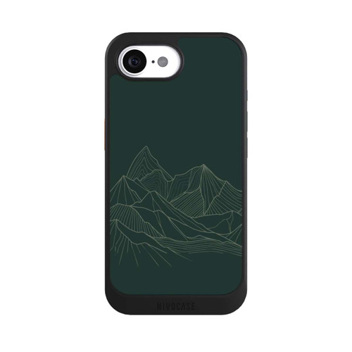 Apple iPhone 17e NIVOcore Berg Line Art Grün