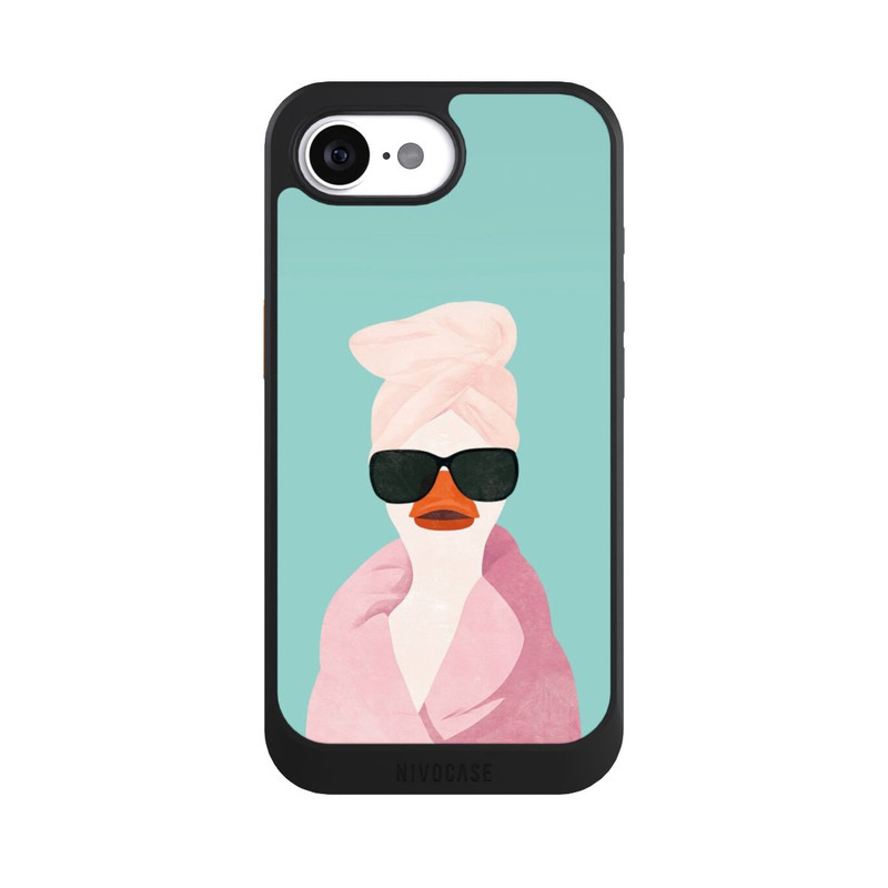 iPhone 17e NIVOcore Turquoise Duck Wearing a Turban with AI