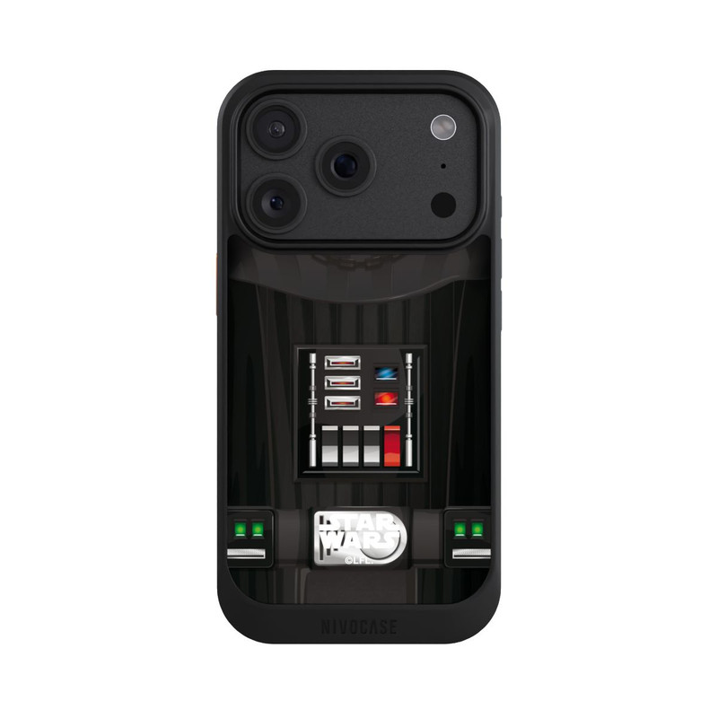iPhone 18 Pro NIVOcore Gros plan sur Dark Vador