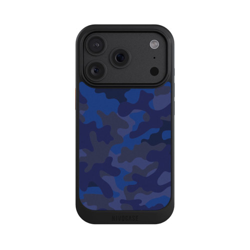 Apple iPhone 18 Pro NIVOcore Camouflage bleu marine