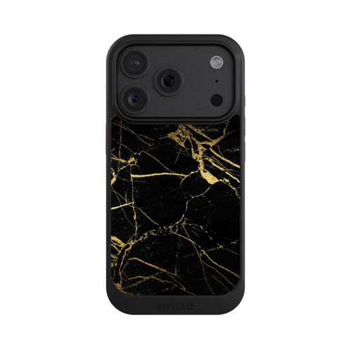 Apple iPhone 18 Pro NIVOcore Schwarzgoldener Marmor-Look