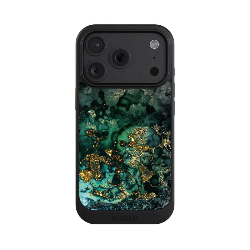 iPhone 18 Pro NIVOcore Marbre Cyan Scintillant
