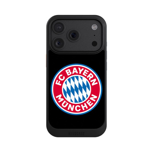 Apple iPhone 18 Pro NIVOcore Logo FCB sur fond noir