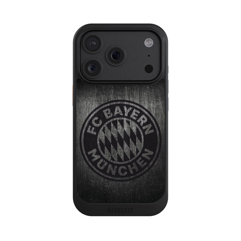 iPhone 18 Pro NIVOcore Metalllook FCB Logo einfarbig