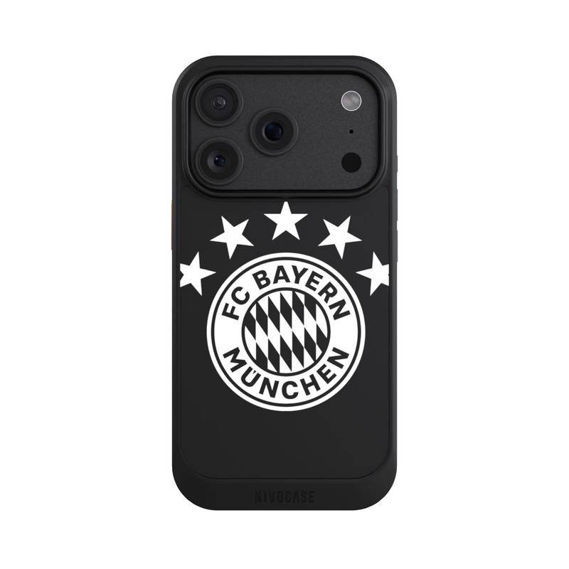 iPhone 18 Pro NIVOcore FCB Logo einfarbig mit Sternen - ohne Hintergrund