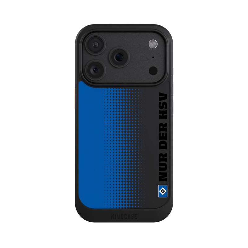 iPhone 18 Pro NIVOcore Nur der HSV - Rautenraster Blau - ohne Hintergrund
