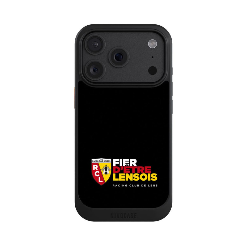 iPhone 18 Pro NIVOcore RC Lens Logo en bas Noir