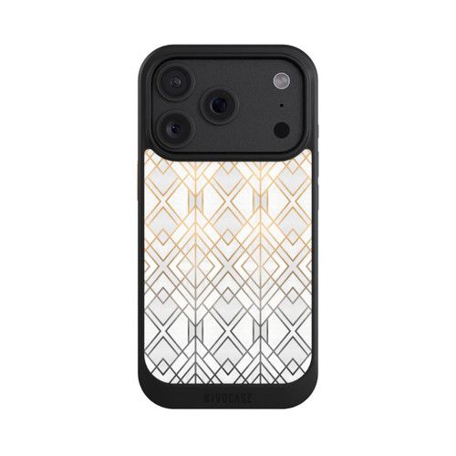 Apple iPhone 18 Pro NIVOcore Imprimé Geo Gold doré et gris