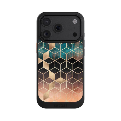 Apple iPhone 18 Pro NIVOcore Cubes de rêve imprimé doré