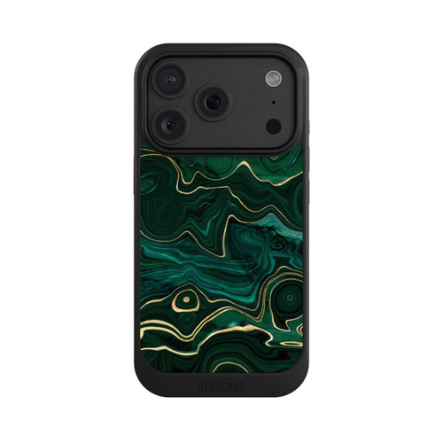 Apple iPhone 18 Pro NIVOcore Malachite gold print