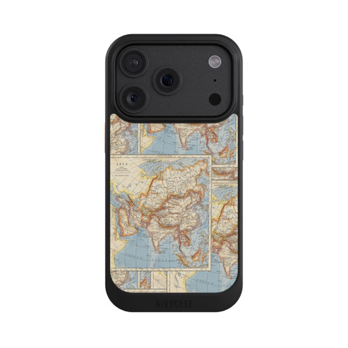 Apple iPhone 18 Pro NIVOcore Carte du monde vintage