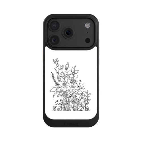 Apple iPhone 18 Pro NIVOcore Fleurs Dessin au trait
