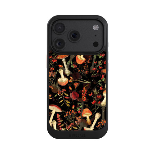 Apple iPhone 18 Pro NIVOcore Mushroom Pattern Black