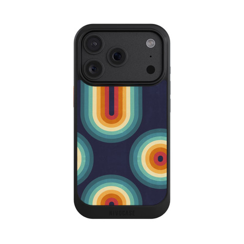 Apple iPhone 18 Pro NIVOcore Double Rainbow on Blue