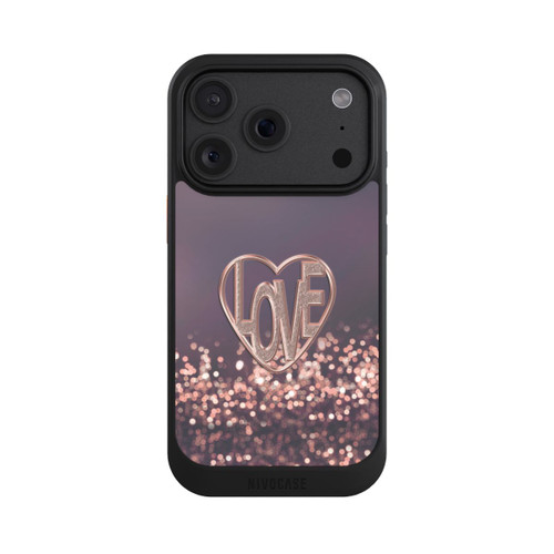 Apple iPhone 18 Pro NIVOcore LOVE Rose Pailleté