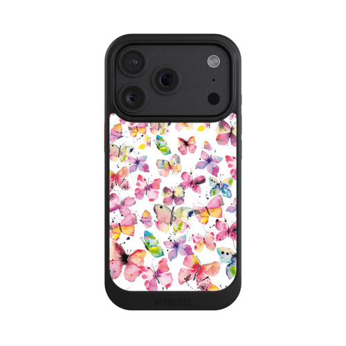 Apple iPhone 18 Pro NIVOcore Papillons de printemps aquarelle