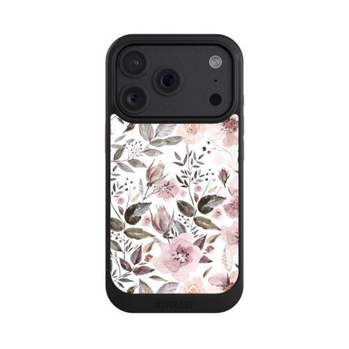 Apple iPhone 18 Pro NIVOcore Aquarell braune Rosenblüten