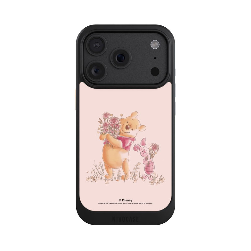 iPhone 18 Pro NIVOcore Winnie & Porcinet avec des Fleurs