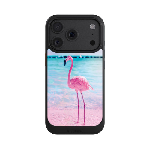 Apple iPhone 18 Pro NIVOcore Pink Flamingo on the beach