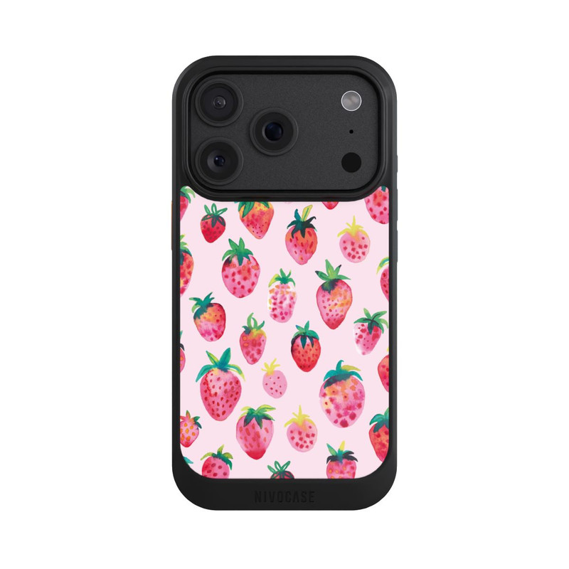 iPhone 18 Pro NIVOcore Fraises aquarelles