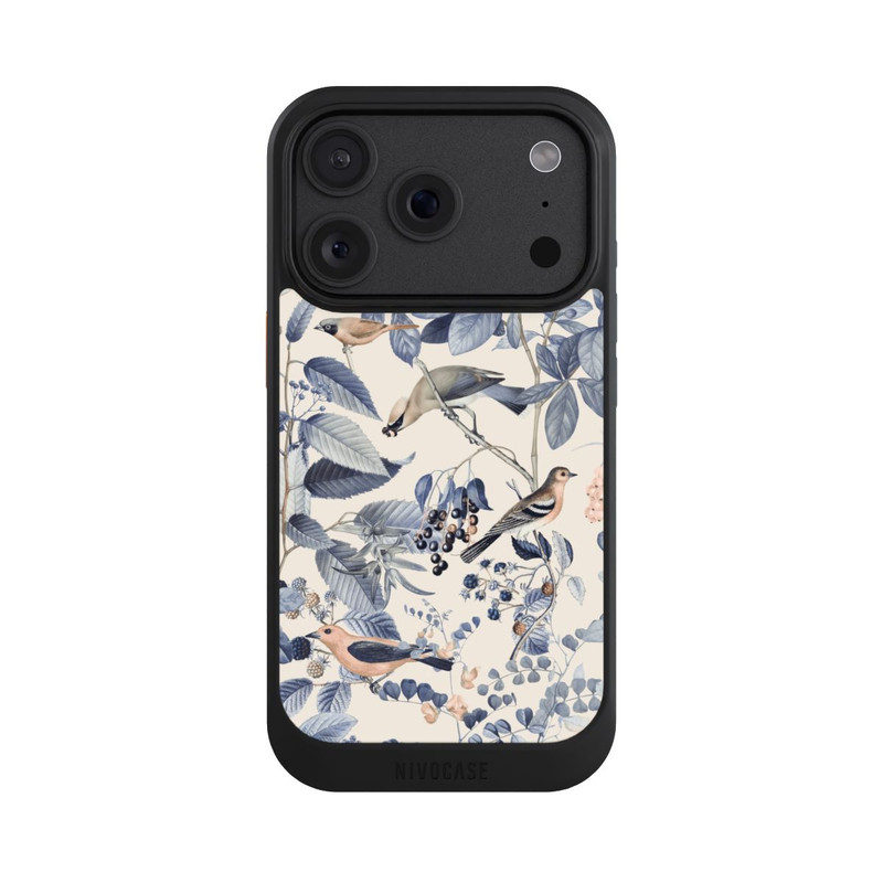iPhone 18 Pro NIVOcore Vögel und Beeren in Beige
