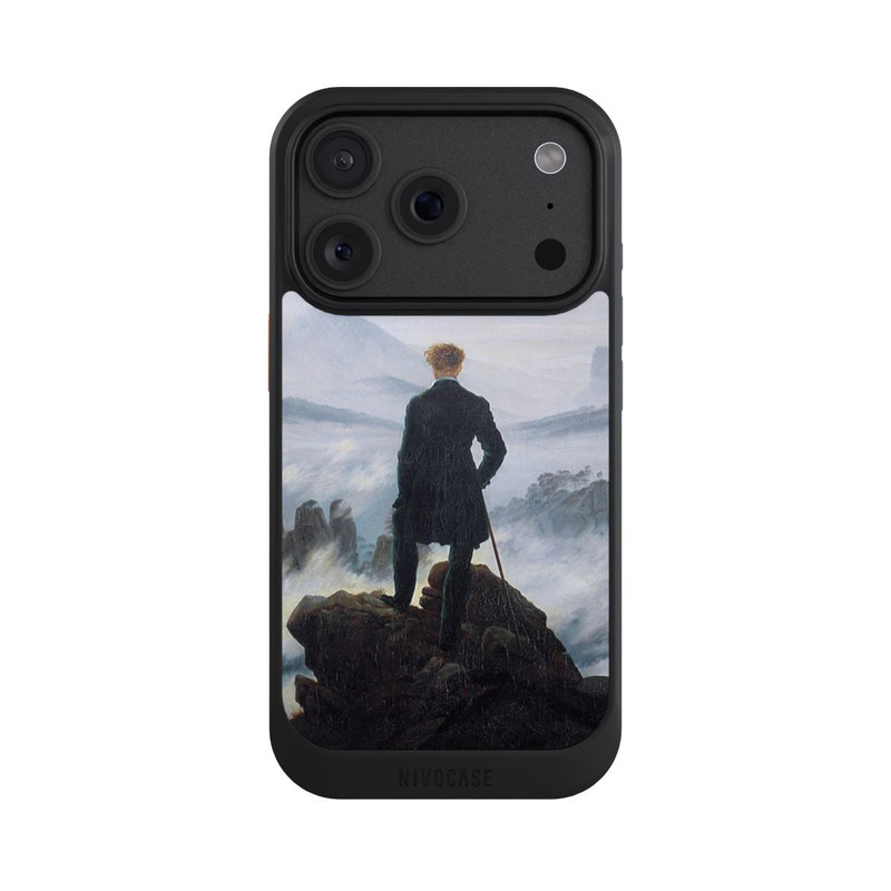 iPhone 18 Pro NIVOcore Le Vagabond au-dessus de la Mer de Brouillard
