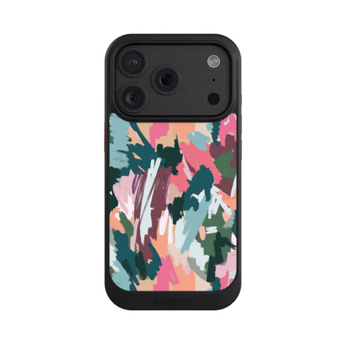 Apple iPhone 18 Pro NIVOcore Abstrait Artistique Texture Rose