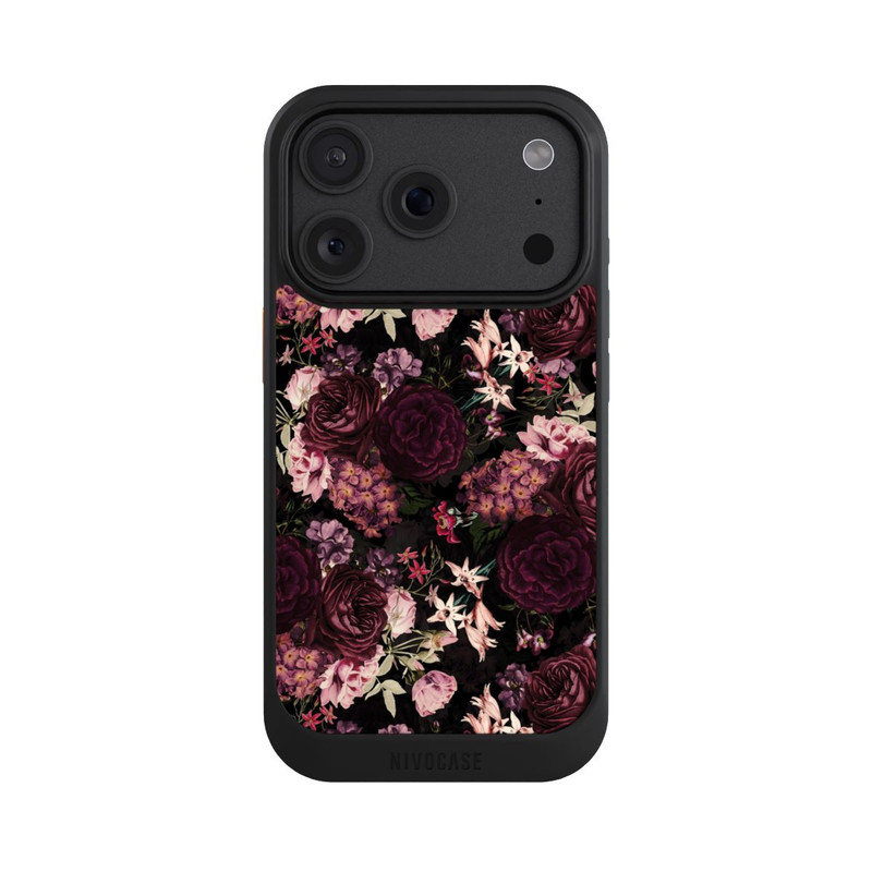 iPhone 18 Pro NIVOcore Fond Fleur Violet Foncé