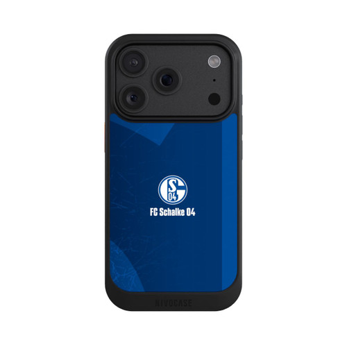 Apple iPhone 18 Pro NIVOcore Schalke 04 Blauer Hintergrund Mit Logo