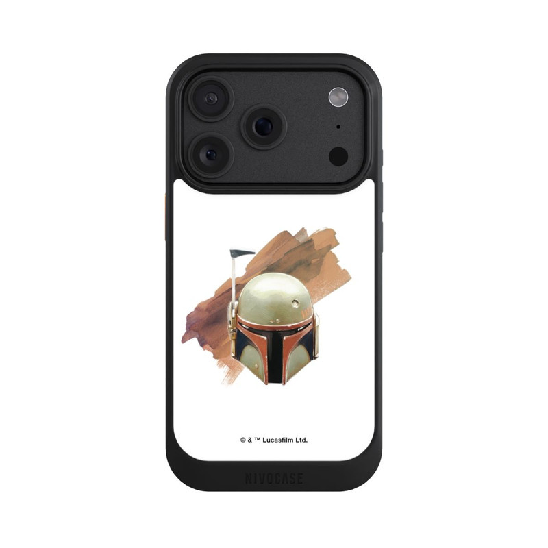 iPhone 18 Pro NIVOcore Casque Boba Fett Blanc
