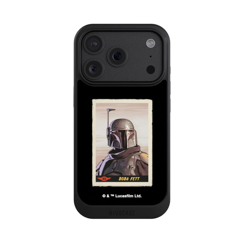 iPhone 18 Pro NIVOcore Boba Fett Badges Black Background