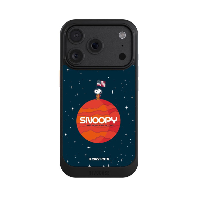 iPhone 18 Pro NIVOcore Snoopy Voyageur de l'espace Orange