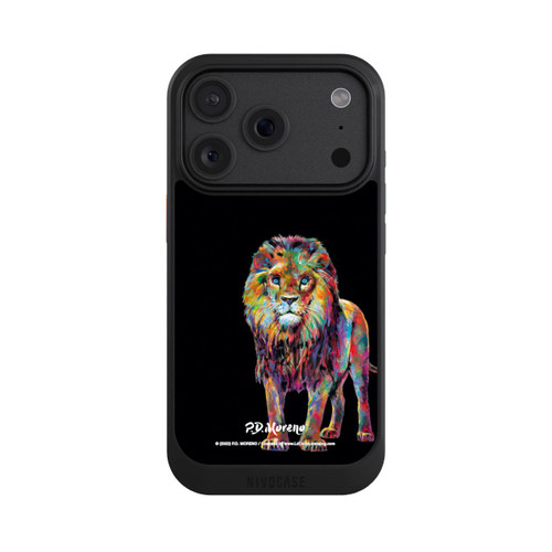 Apple iPhone 18 Pro NIVOcore Löwe Bunte Kunst von P.D. Moreno