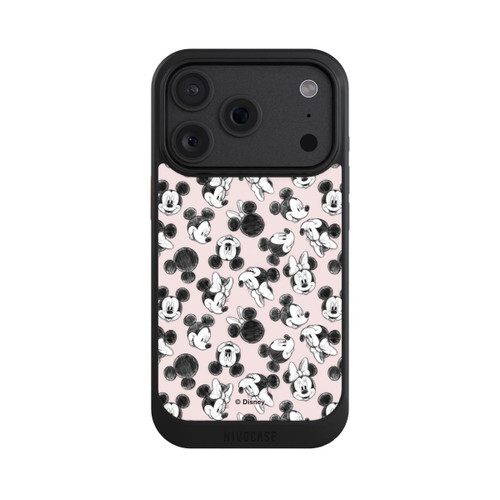 Apple iPhone 18 Pro NIVOcore Minnie &amp; Mickey Many Faces Pink