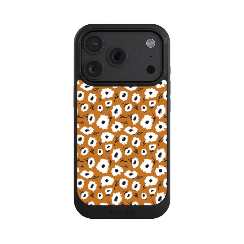iPhone 18 Pro NIVOcore Pattern Fleurs Ocres