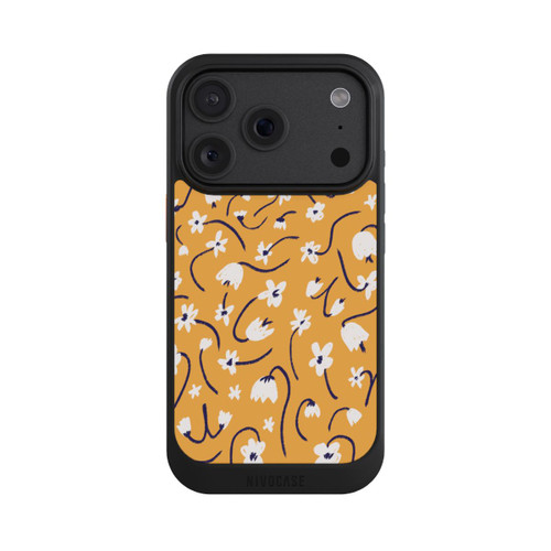 Apple iPhone 18 Pro NIVOcore Pattern Petites Fleurs Jaunes