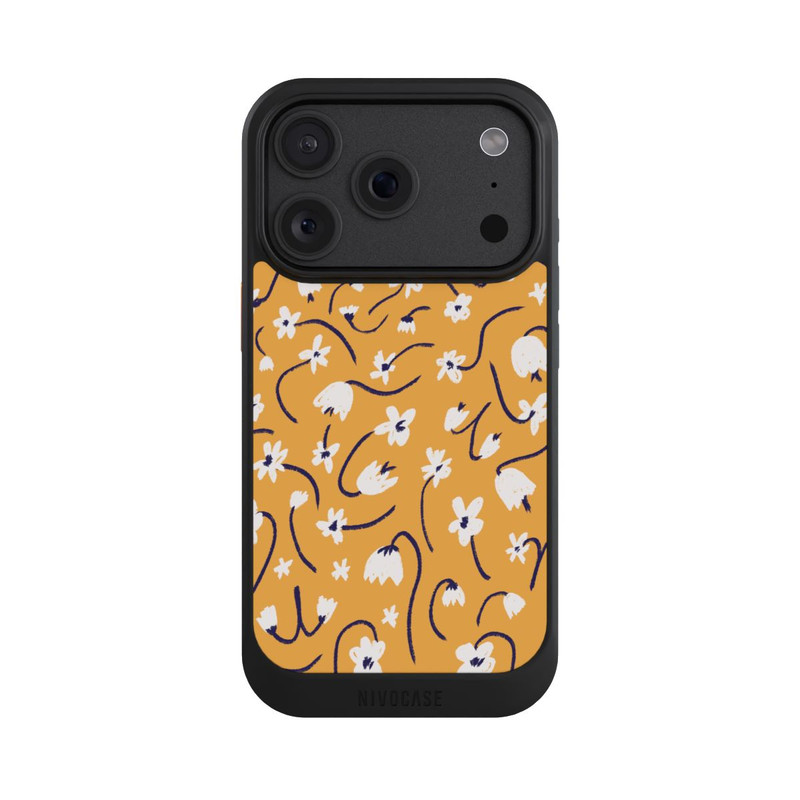 iPhone 18 Pro NIVOcore Kleine Blumen Muster Gelb