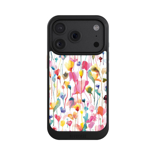 Apple iPhone 18 Pro NIVOcore Aquarell Wildblumen bunt