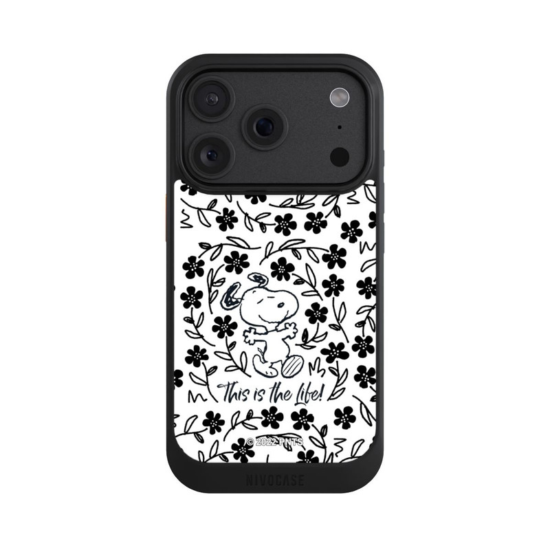 iPhone 18 Pro NIVOcore Snoopy This Is The Life Noir & Blanc