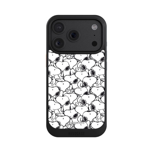 Apple iPhone 18 Pro NIVOcore Snoopy Pattern Noir &amp; Blanc