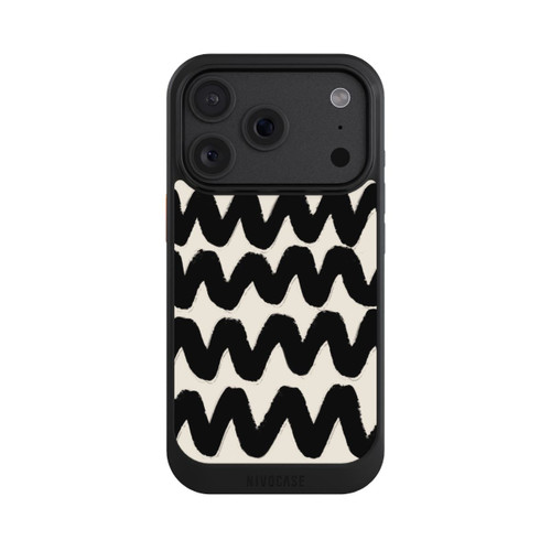 Apple iPhone 18 Pro NIVOcore Vagues Noires Pattern
