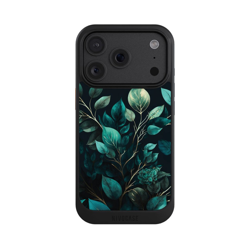 iPhone 18 Pro NIVOcore Eucalyptus Fond Sombre avec IA