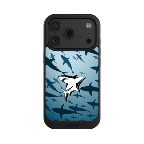 Apple iPhone 18 Pro NIVOcore Haie Muster Blau