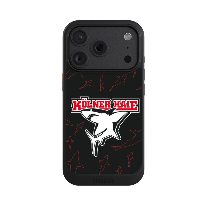 iPhone 18 Pro NIVOcore Haie Muster Rot