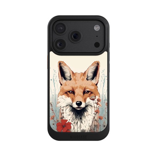 Apple iPhone 18 Pro NIVOcore Renard avec des fleurs