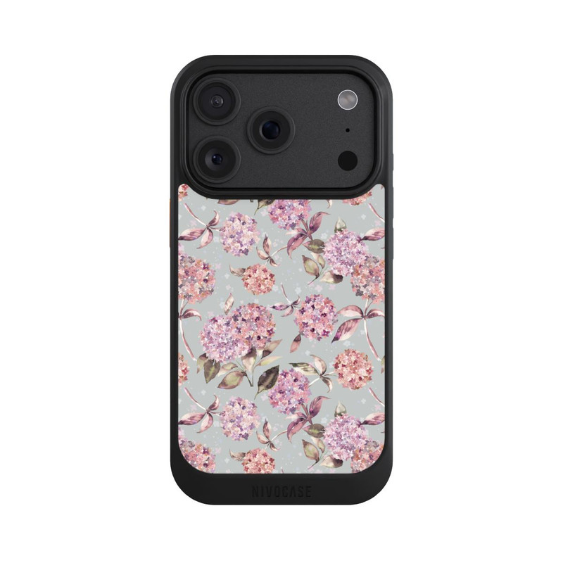 iPhone 18 Pro NIVOcore Pastel Magic Hydrangea Floral Watercolor Pink