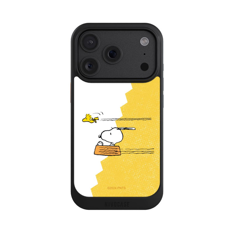 iPhone 18 Pro NIVOcore Snoopy avec Woodstock
